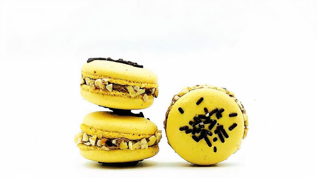 Ferrero Rocher Vegan Macarons · Dairy free, gluten free. Available in four and 12 pack. A perfect gift for someone with strict diet needs. Introducing plant based macarons, dairy free and gluten free.

Almond vegan macarons are available in four or 12 pack.

Ingredients: almond flour, sugar, aquafaba, cream of tartar, vegetable oil, roasted cashew nut, hazel nut syrup, vegan chocolate sprinkles.
