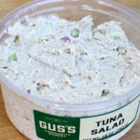 Tuna Salad · Ten ounces side. Tuna, mayonnaise, celery, red onions, whole grain mustard, salt, and pepper.