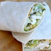 Banh Mi Wrap · Marinated Asian Chicken with pickled vegetables and fresh Jalapeno's