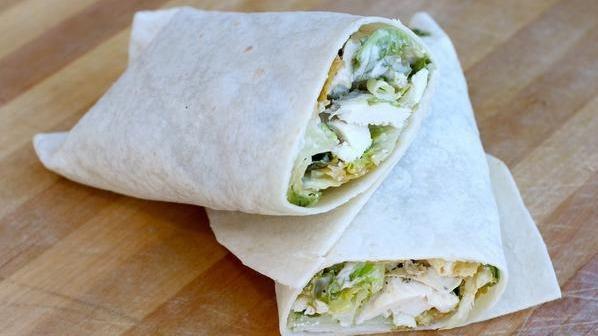 Banh Mi Wrap · Marinated Asian Chicken with pickled vegetables and fresh Jalapeno's