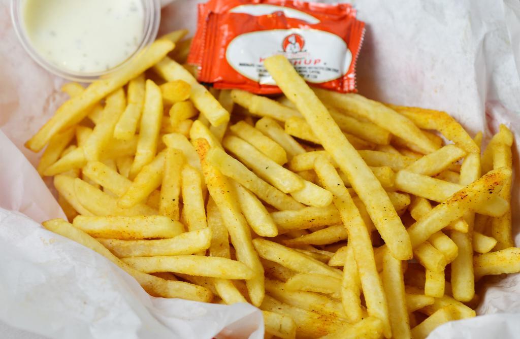Ashley's French Fries · With House Seasoning Salt, served with ketchup.
