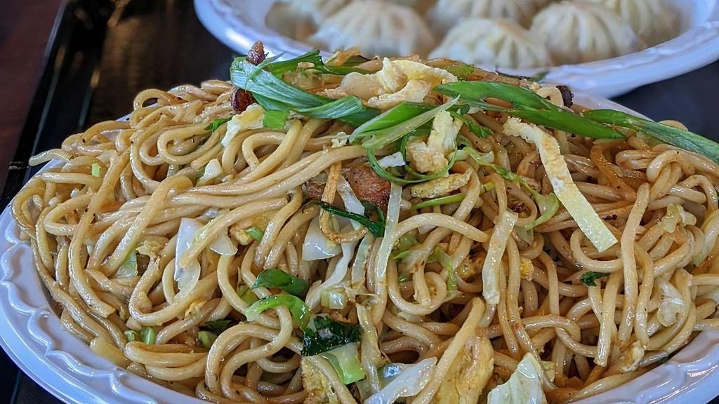 2. Chicken Chow Mein · Boiled noodles cooked with marinated chicken, tossed with fresh vegetables and seasoned with spices.
Spice Level: Less/Medium/More Spicy