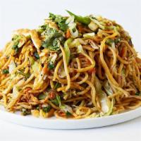 15. Egg Chow Mein · Boiled noodles cooked with fresh vegetables and Eggs seasoned with spices.
Spice Level: Less...
