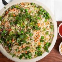 6. Veg Fried Rice · Rice cooked with fresh vegetables seasoned with spices.
Spice Level: Less/Medium/More Spicy