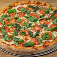 Margherita Pizza Small/Medium · Fresh Tomatoes and Basil
