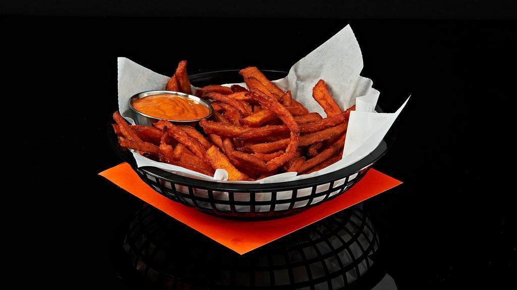 Sweet Potato Fries · Traditional fresh cut sweet potato fries.