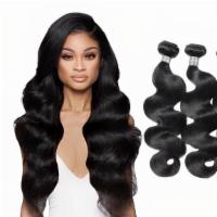 Brazilian Body Wave · 100% Virgin Remy Human Hair. Can be colored, flat-ironed and curled. Lasts up to 1 year if p...