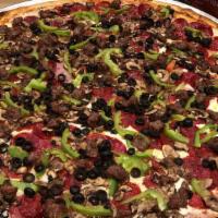 A-Town Special · Includes the following 20 toppings: fresh garlic, fresh mushrooms, fresh tomatoes, bell pepp...