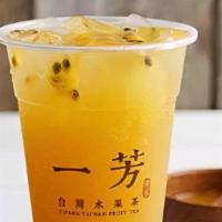 Passionfruit Green Tea · Cold Drink. The passion fruit tartness blended with the lightly oxidized green tea gives a h...