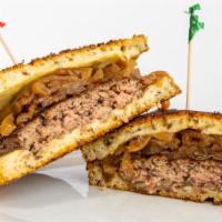 Patty Melt Burger · Fresh In-House Ground Angus Patty. Served on grilled Light Rye Bread with melted Swiss Chees...