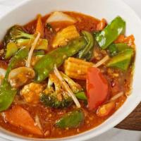 SEASONAL VEGETABLES IN A SAUCE · Choice of 1 sauce:  Hot Garlic, Oyster, Black Bean, Szechwan, Manchurian