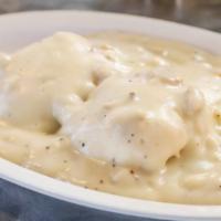 Biscuits & Gravy · Biscuits & gravy southern style biscuits smothered with sausage gravy.