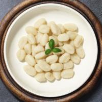 Gnocchi Pasta Prodigy · Fresh gnocchi cooked with your choice of sauce and toppings!