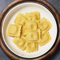 Cheese Ravioli Pasta Prodigy · Fresh cheese ravioli cooked with your choice of sauce and toppings!