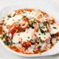 Spaghetti Squash Casserole, Veg Gf · crushed organic DiNapoli tomato, caramelized onion, zucchini, fresh mozzarella VEG GF