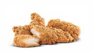 Chicken Strips · Chicken strips five huge strips of deep fried juicy breast meat served with your choice of r...