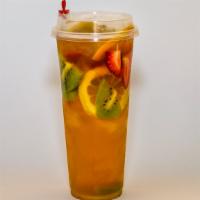 Fresh Fruit Fruit Tea · Fresh fruit fruit tea; Seasonal Mix Fruit
Medium Size 24 oz only  
Make to order