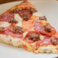 California Meat Lover · Pepperoni, beef, canadian bacon, salami.