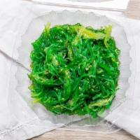 Seaweed Salad · seasoned Japanese style seaweed salad.