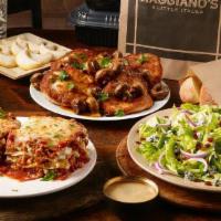 Family Meal For Four · Choose from a variety of Maggiano's classics, portioned to share with approximately four peo...