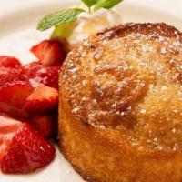 Gigi'S Butter Cake · Brown Butter Glaze, Fresh Strawberries