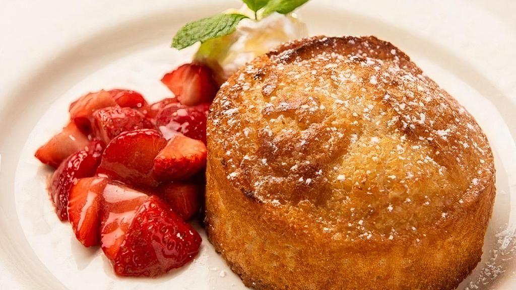 Gigi'S Butter Cake · Brown Butter Glaze, Fresh Strawberries