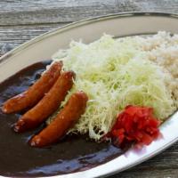 Japanese Sausage Curry · Arabaki Pork Sausage curry, which is juicy and has a slightly sweet and mild smoky flavor, s...