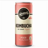 Remedy Kombucha Peach · Organic, zero sugar, 5 calories! This delicately luscious concoction pairs the real taste of...