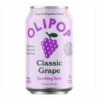 OLIPOP Classic Grape · 4g of sugar per can. Made from real concord grape juice with a hint of lime to create the pe...