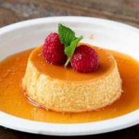 Flan · Made fresh in house. South American inspired. Vanilla infused.