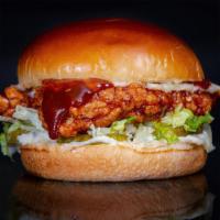 The Bbq Sandwich · Cornflake Crusted Chicken Breast seasoned in our signature spice blend, tossed in BBQ sauce,...