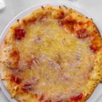 Cheese Pizza · Mozzarella and Marinara tomato sauce.
