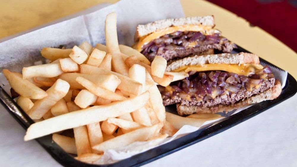 Patty Melt · With fries.