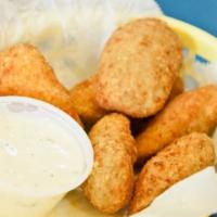 Jalapeño Poppers (6) · With ranch dressing.