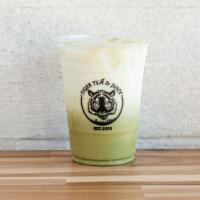 Matcha Latte · Made with Straus organic milk