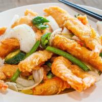 Salt & Pepper Shrimp · Spicy. Head and shell on.