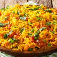 Tawa Pulao & Raita · Popular Mumbai street food of rice and veggies sauteed together on Tawa  with pav bhaji masa...
