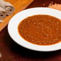 Misir · red lentils, carmelized onions, garlic, ginger, berbere, coridianer and spices