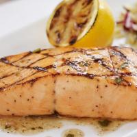 Grilled Salmon* · 530 cal. *Consuming raw or undercooked animal foods (such as: meats, poultry, seafood, shell...