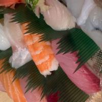 Nigiri Combination · Ten pieces of chef's choice with miso soup.