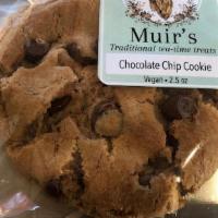 Chocolate Chip Cookie · big, chewy, organic, fairtrade, & satisfying.