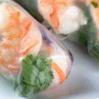 Summer Roll · Rice paper stuffed with prawns, vegetables, noodles.