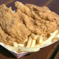 FRIED CATFISH · 3 pieces of Catfish / Choice of French Fries or Waffle Fries