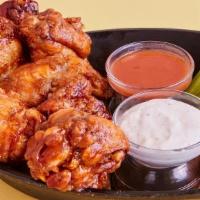 Bbq Wings · Classic Bone-In Chicken Wings, Smothered in our delicious BBQ sauce.