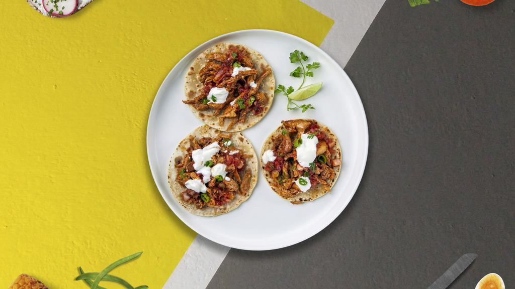 Regular Tic Taco · Choice of meat, onion, cilantro, and salsa.