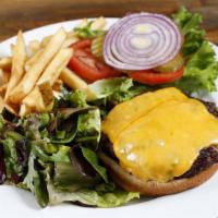 Classic · Half pound niman ranch patty, cheddar, lettuce, tomato, red onion and pickles.