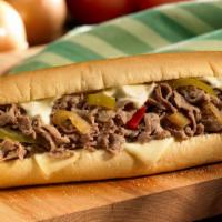 Philly's Best · Our Cheesesteak with sweet peppers and sauteed mushrooms.