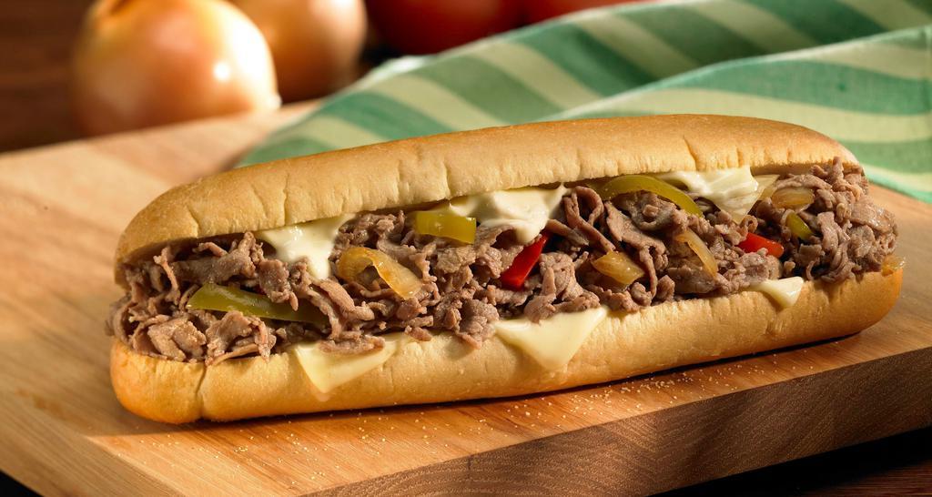 Philly's Best · Our Cheesesteak with sweet peppers and sauteed mushrooms.