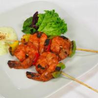 Tandoori Shrimp · Prawns marinated in Creamy Sauce
