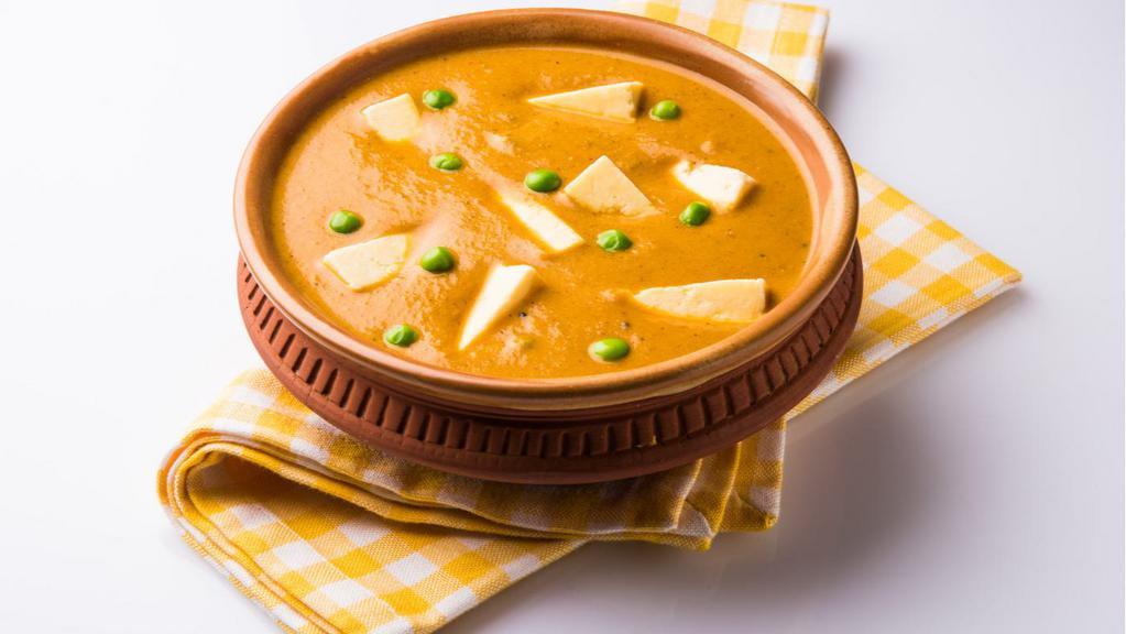 Mutter Paneer · Matar Paneer is a popular Indian curry dish made with green peas and cottage cheese from the North Indian cuisine.